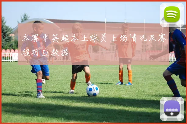 本赛季英超本土球员上场情况及赛程对应数据
